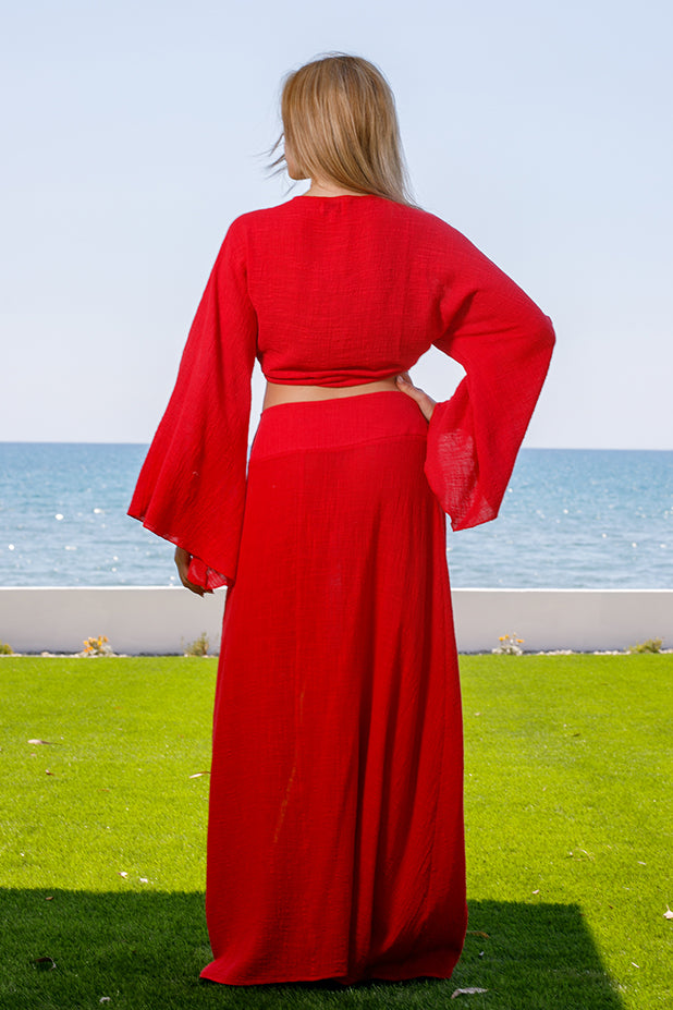 Sun Sea & Roses – Elisabetta Skirt Red