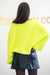 NA-KD - Ribbed Batwing Sweater Yellow
