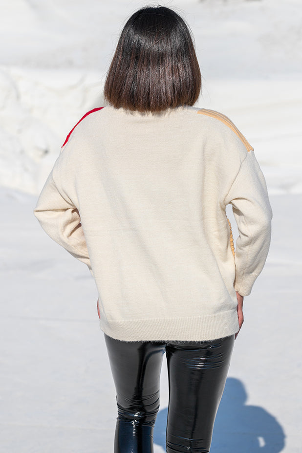 Queencii – Martina Sweater Multicolor