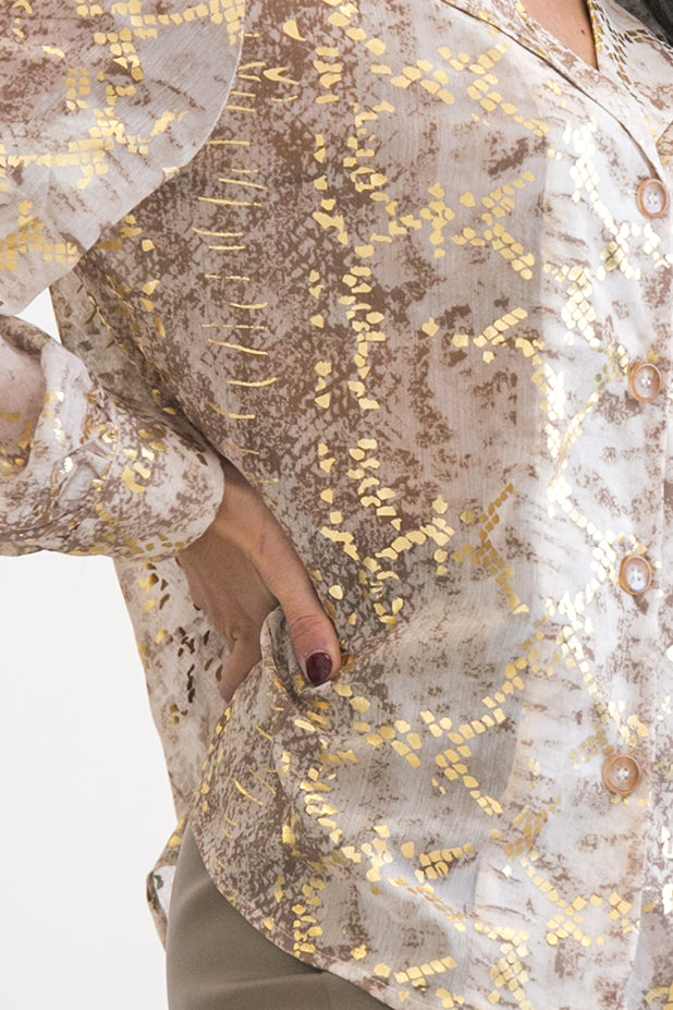 Queencii – Valentina Shirt Gold