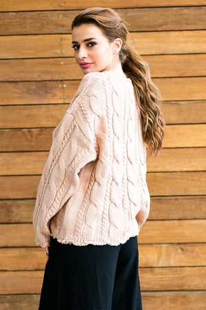 Pink knit sweater