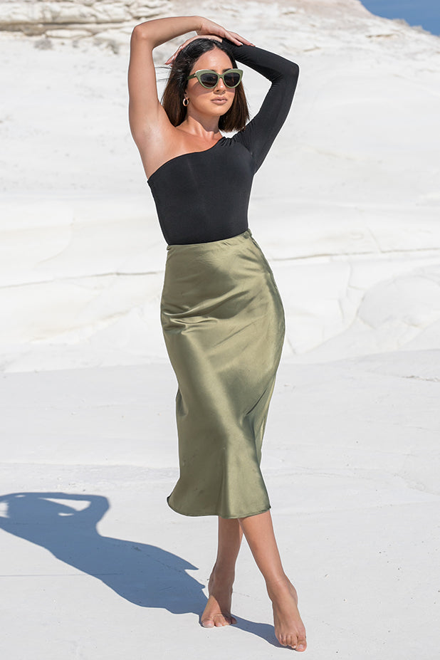 Seven Wonders – Cami Slip Skirt Khaki