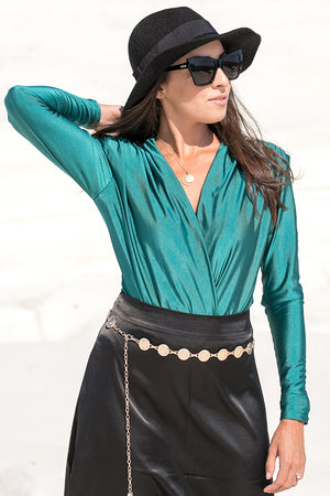 Runaway – Tia Bodysuit Teal