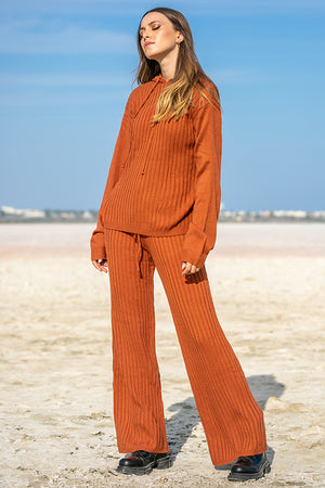 SNDYS – Hendrix Knit Pants Rust