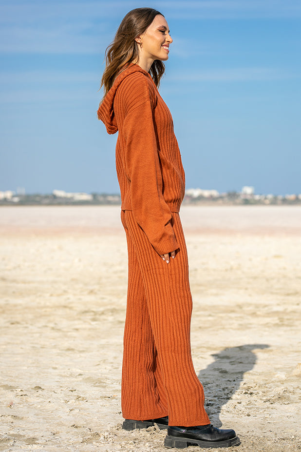SNDYS – Hendrix Knit Pants Rust