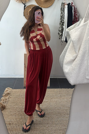 Lumina - Ballon Pant Red