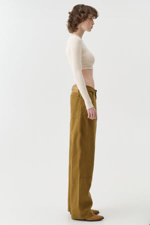 Lumina - Denim Camel Trousers