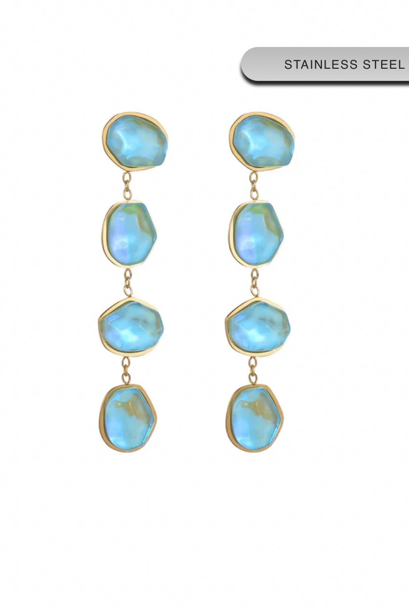 Sun Sea & Roses - Earrings Turquoise