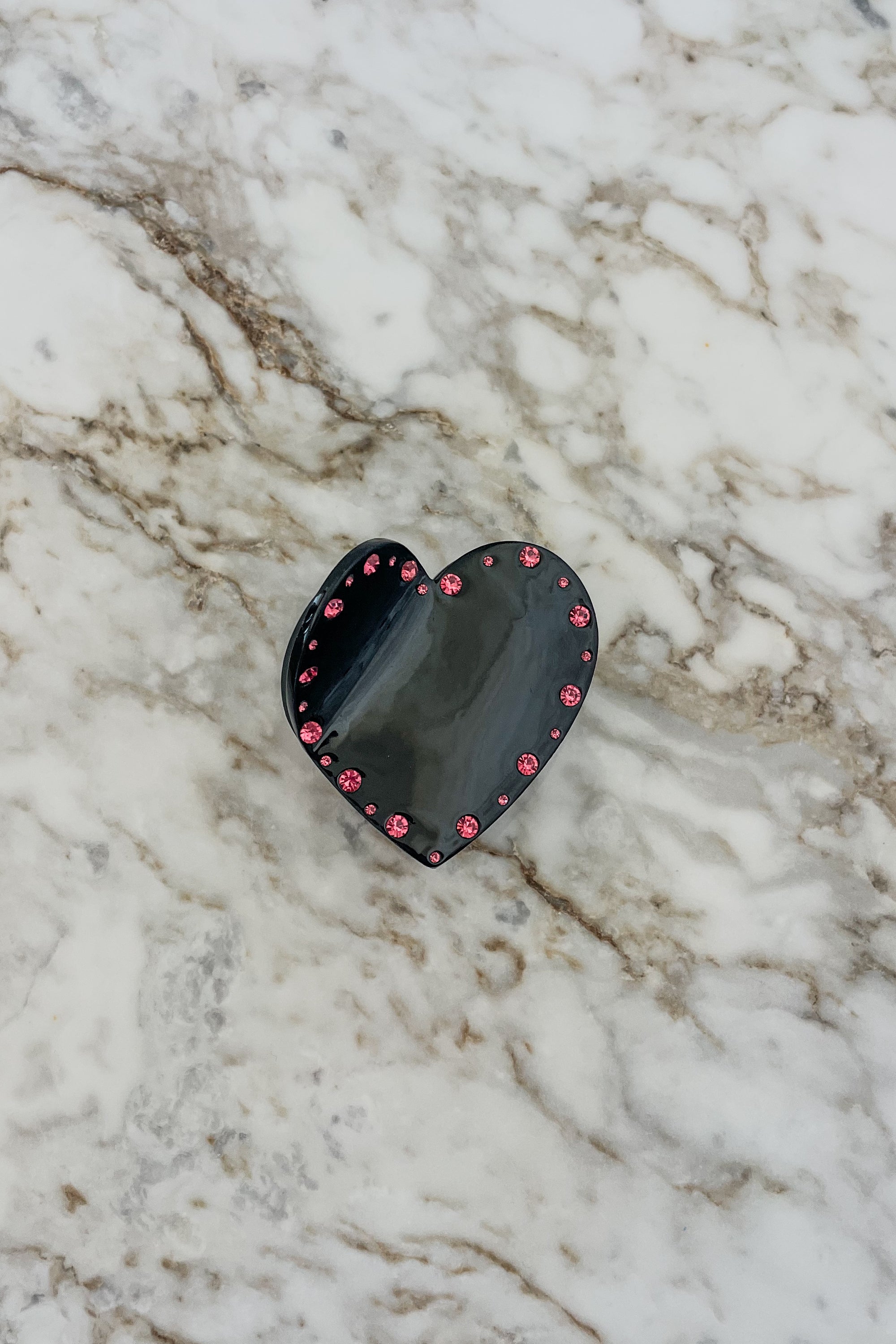 Sun Sea & Roses - Hair Clip Black Heart