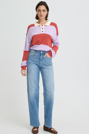 Ichi - Pullover Purple Rose Comb