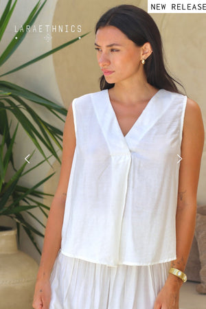 Lara Ethnics - Blouse White