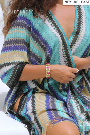 Lara Ethnics - Kimono Sparkle Blue