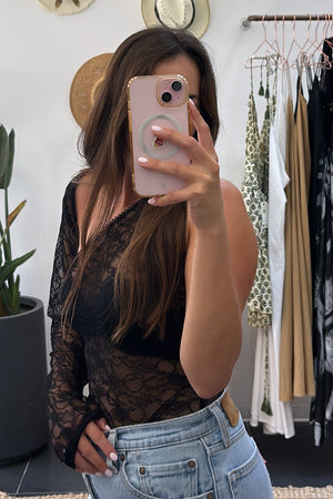 Lumina - Bodysuit Lace Black