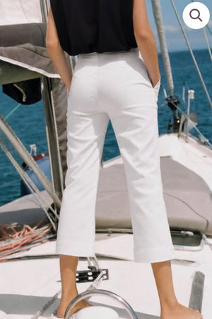 Lumina - Capri Pants White