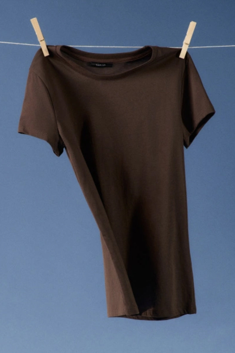 Lumina - T-shirt Cotton Brown