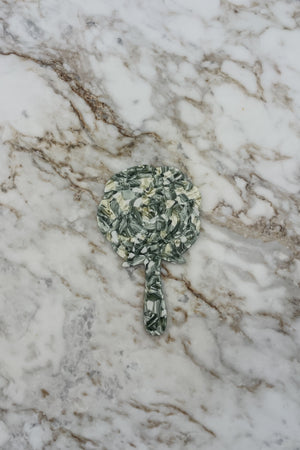 Sun Sea & Roses - Pocket Mirror Marble Green