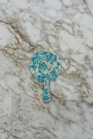 Sun Sea & Roses - Pocket Mirror Marble Green