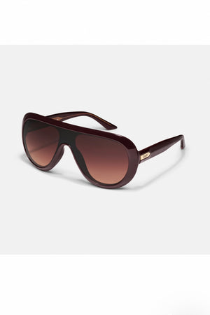 Quay Australia - Set List Espresso Frame / Dark Brown Camel Lens