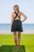 Sun Sea & Roses – Claudia Short Backless Dress Black