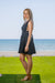 Sun Sea & Roses – Claudia Short Backless Dress Black