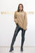 NA-KD - Oversized High Neck Long Knitted Sweater Beige