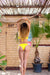 Phax Swimwear - Tropicana Sunset Strapless Bikini Yellow / Black