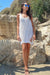 Combos Knitwear – Knitted Summer Distressed Dress White