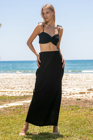 Sun Sea & Roses – Giovanna Skirt Black