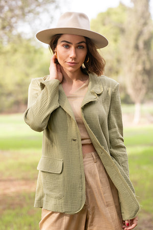 Sun Sea & Roses – Charis Blazer Khaki