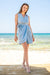 Sun Sea & Roses – Clio Wrap Dress Blue