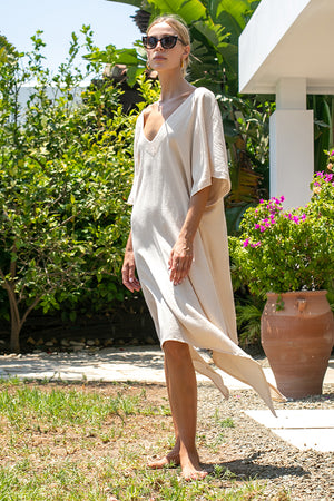 Sun Sea & Roses – Alexandra Kaftan Beige