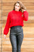 Cropped red sweater