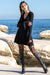 Sun Sea & Roses – Rhea Flare Sleeve Dress Black