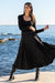 Sun Sea & Roses – Harmonia High Waist Long Skirt Black