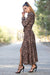 Queencii – Africa Leopard Long Dress Multicolor