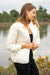 Queencii – Marion Quilted Jacket Creamy White