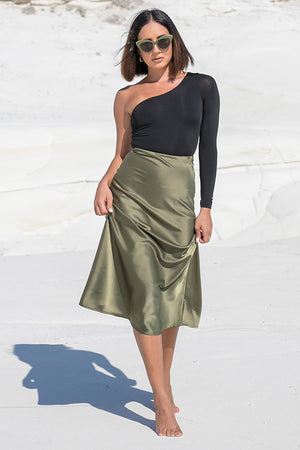 Seven Wonders – Cami Slip Skirt Khaki