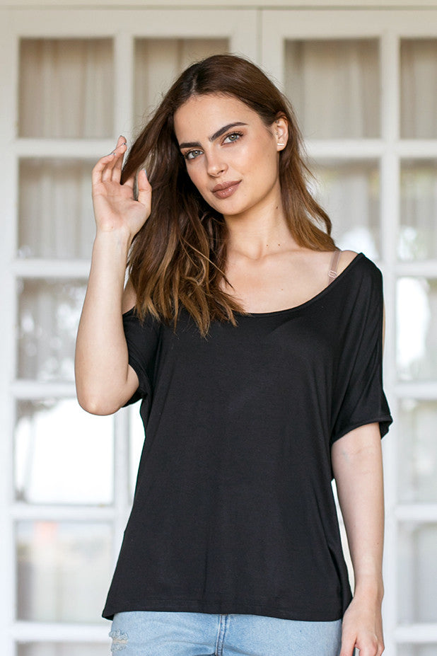 Elegant women's top with an open chest Obsessive Mibelia buy at