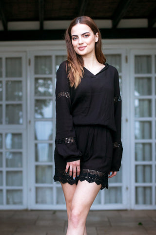  Rut & Circle - Layla Playsuit Black 2025