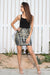 Queencii – Khloe Beaded Skirt Black Multicolor