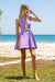 Sun Sea & Roses – Claudia Short Backless Dress Purple