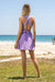 Sun Sea & Roses – Claudia Short Backless Dress Purple