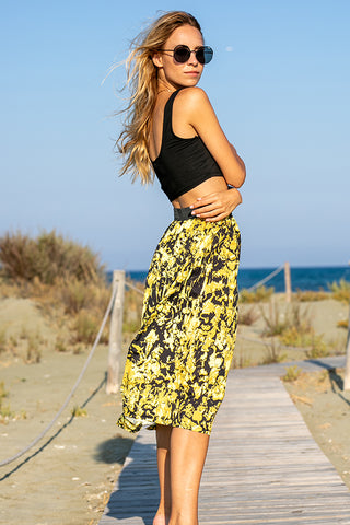  Queencii – Eden Midi Skirt Yellow 2025