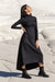 Sun Sea & Roses – Antheia High-Low Hemline Midi Dress Black